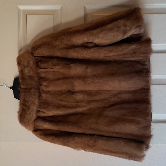 Beautiful Authentic Fur Coat Jacket Bohemian Vintage Boho Chic brown antique - Picture 3 of 10